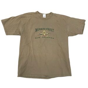 Vintage Y2K New Orleans Bourbon Street Jazz Festival Tee XL